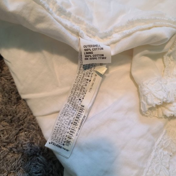 Zara white lace cotton shorts size M/28 - Picture 3 of 4